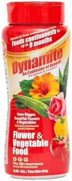 Dynamite Flower & Vegetable Food 2lbs (13-13-13 + micros) 9 month feed