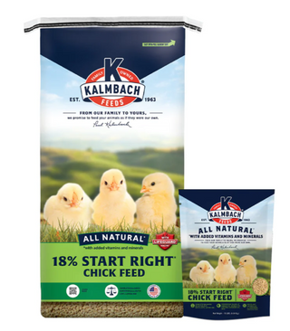 (10 LB) Kalmbach 18% Start Right® Chicken Crumble Feed