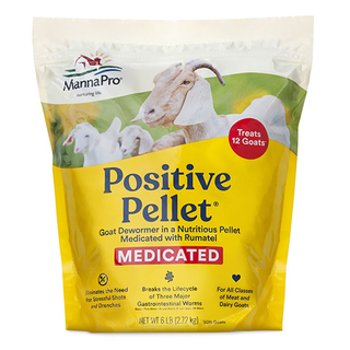 Manna Pro Positive Pellet GoatDewormer Medicated - 6 lb