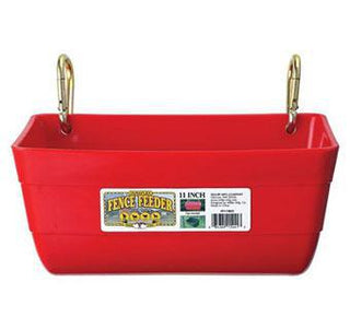 Little Giant Fence Feeder with Clips - 11", Red
