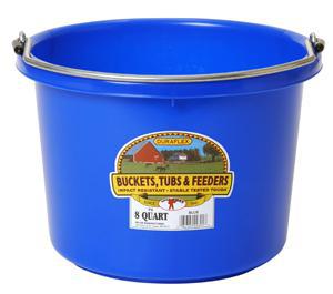 Little Giant Plastic Bucket - 8 qt, Blue