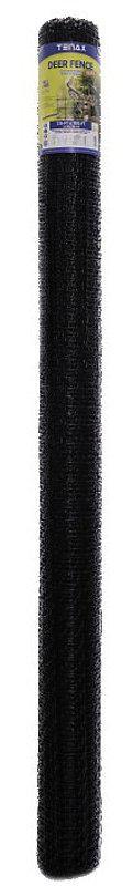 Tenax 001096 Deer Fence, 100 ft L, 7-1/2 ft H, 1-7/9 x 1-32/33 in Mesh, Polypropylene, Black