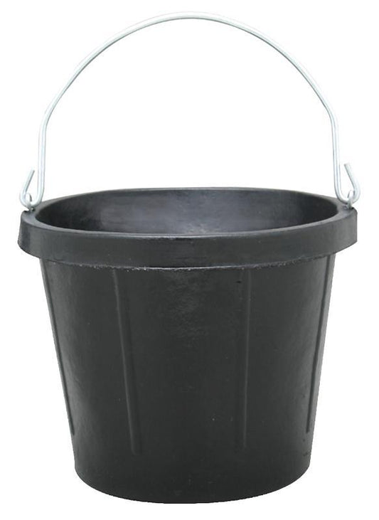 Fortex-Fortiflex N400-8 Utility Pail, 8 qt Volume, Rubber, Black