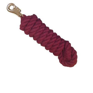 Burgundy Cotton Lead Rope