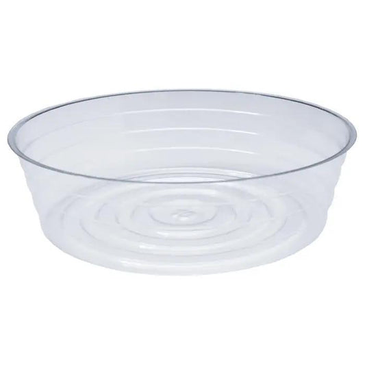 12" Clear Plant Saucer - Deep