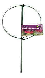 Luster leaf 977 Single Round Peony Support, 24 in L, 14 in W, Steel, Vinyl Coated
