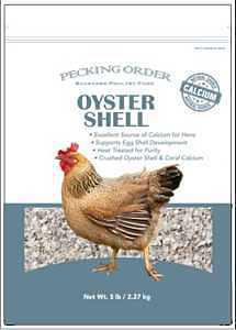Pecking Order Oyster Shell, 18 Weeks and Up Lifestage, 5 lb Bag