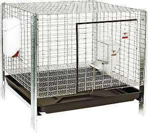 Pet Lodge RHCK1 Rabbit Hutch Kit, 24 in W, 24 in D, 16 in H, Steel, Galvanized