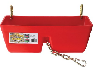 Little Giant Fence Feeder with Clips - 16", Red