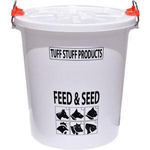 Tuff Stuff Heavy Duty Storage Drum with Lid and Stainless Locking Handle - 26.5 gal