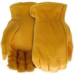 Boss B84081-L Gloves, Men's, L, 8 to 8-3/8 in L, Keystone Thumb, Slip-On Cuff, Deerskin Leather, Natural