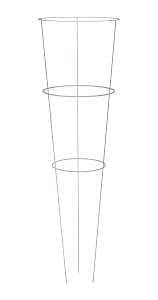 Glamos Wire 704002 Plant Support, 42 in L, 14 in W, Steel