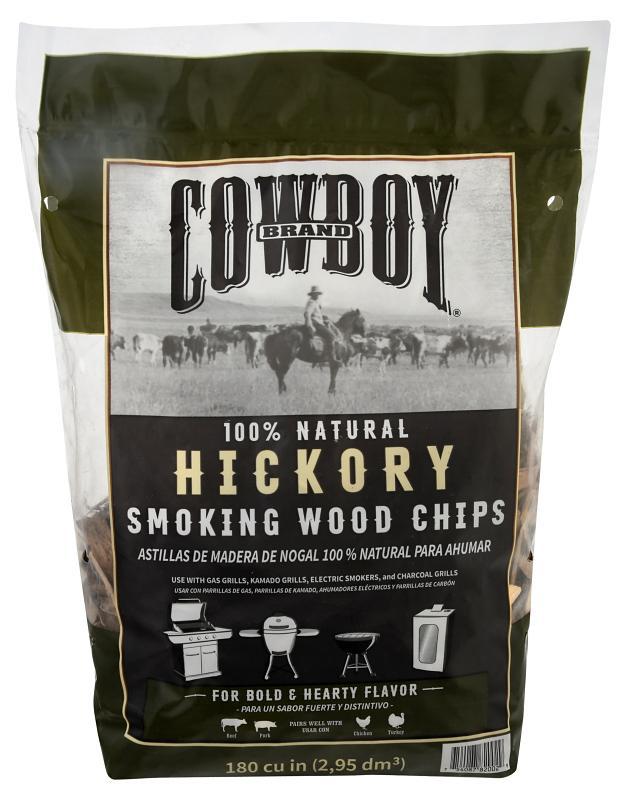 Cowboy 51112T Smoking Chip, Hickory, 12 in L, Wood, 180 cu-in