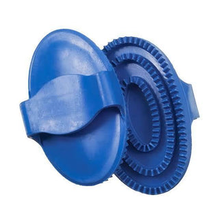 Rubber Curry Comb Blue