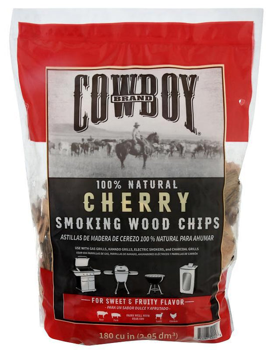 Cowboy 51412T Smoking Chip, Cherry, 12 in L, Wood, 180 cu-in