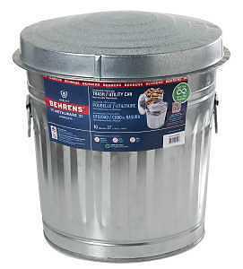 Behrens 6210 Trash Can, 10 gal Capacity, Steel
