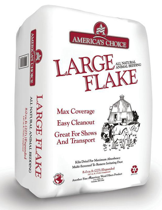 America's Choice 532.67P2LGEAC Flake Animal Bedding, Softwood, Natural, Large Flake