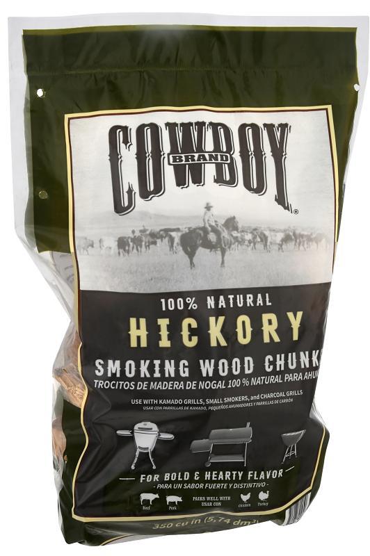 Cowboy 52130 Smoking Chunk, Hickory, Wood, 350 cu-in