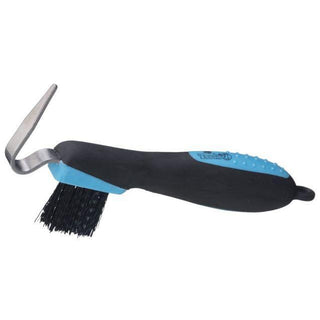 Tough1 Great Grips Hoof Pick with Brush Sky Blue
