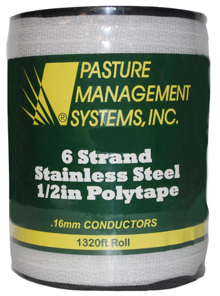 6 Strand Stainless Steel 1/2IN Polytape 1320FT