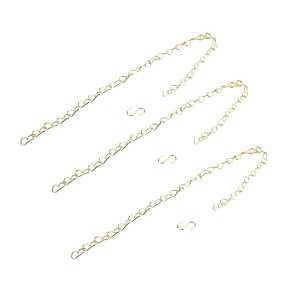 Landscapers Select GB0033L Planter Chain, 18 in L, Steel, Brass, Ceiling Mount Mounting