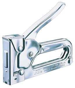 Arrow JT21CM Staple Gun, JT21 Staple, 7/16 in W Crown, 1/4 to 3/8 in L Leg, Steel Staple