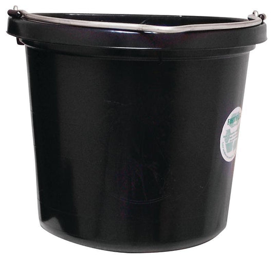 Fortex-Fortiflex FB-120 Series FB-120BX Bucket, 20 qt Volume, Rubber/Polyethylene, Black