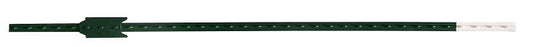 CMC TP125PGN060 T-Post, 6 ft H, Steel, Green/White