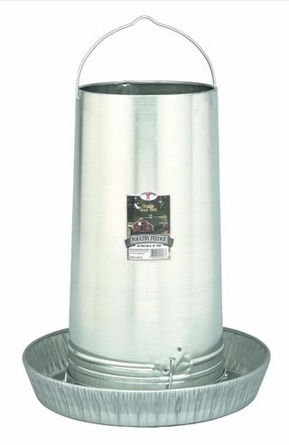 Little Giant Galvanized Hanging Poultry Feeder - 40 lb
