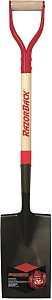 Razor-Back 46201 Border Spade, 7 in W Blade, Steel Blade, Wood Handle, D-Grip Handle, 28 in L Handle
