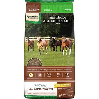Nutrena SafeChoice All Life Stages Pelleted Horse Feed 50lb