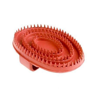 Rubber Curry Comb Red