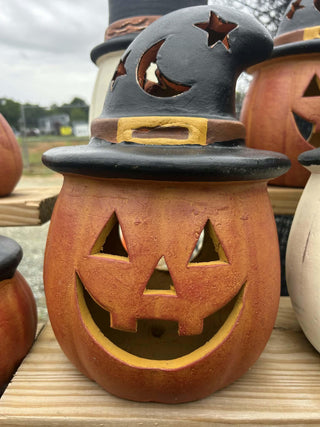 M708-SM Pumpkin Witch Hat (13.6")