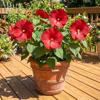 Luna™ Red Hibiscus (Hibiscus moscheutos 'Luna Red') - QT