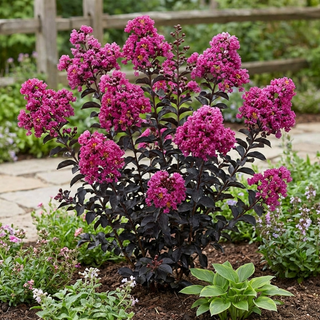 Black Diamond Purely Purple Crape Myrtle (Lagerstroemia indica Black Diamond 'Purely Purple') - 3 gallon